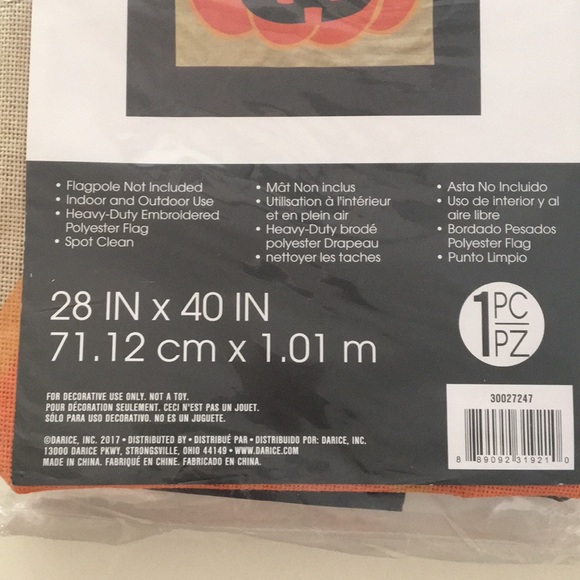 Happy Haunting ๐ Burlap Flag - Picture 4 of 5